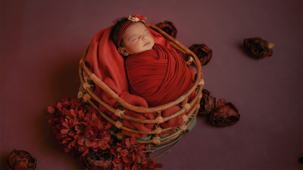 1 month baby photography