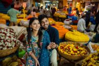 Pre wedding shoot in KR flower market